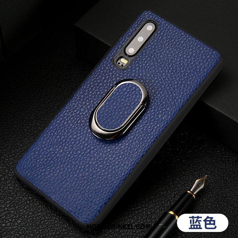 Huawei P30 Hoesje Blauw Hoes All Inclusive, Huawei P30 Hoesje Anti-fall Ring