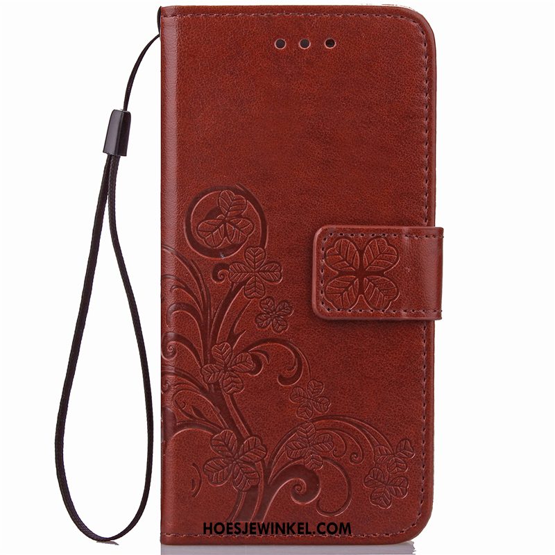 Huawei P30 Hoesje Blauw Leren Etui Mobiele Telefoon, Huawei P30 Hoesje Clamshell All Inclusive