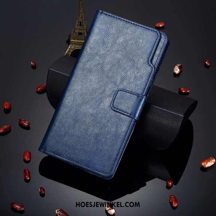 Huawei P30 Hoesje Kaart Folio Mobiele Telefoon, Huawei P30 Hoesje Rood Anti-fall