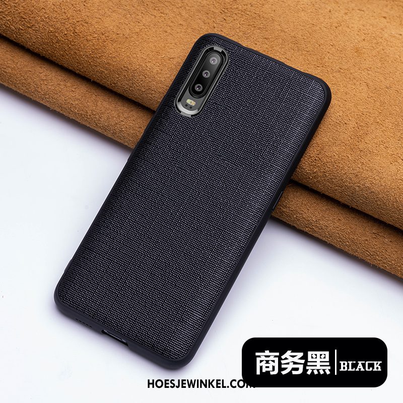 Huawei P30 Hoesje Leren Etui Hoes High End, Huawei P30 Hoesje Mode Trendy Merk