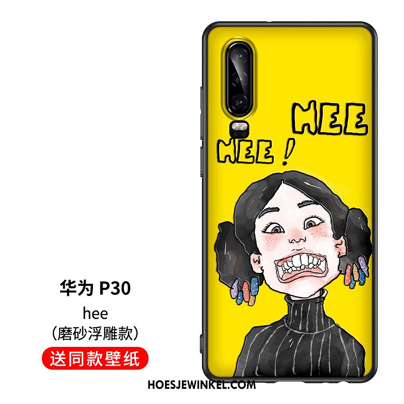 Huawei P30 Hoesje Mode Hoes Grappig, Huawei P30 Hoesje Mobiele Telefoon Zacht