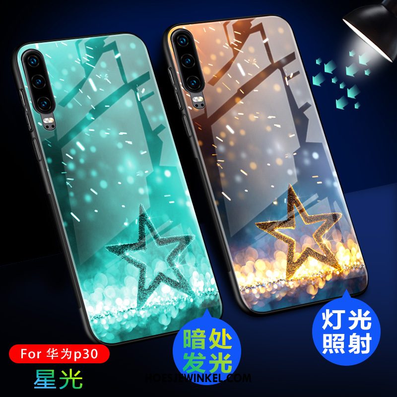 Huawei P30 Hoesje Siliconen Mobiele Telefoon Bescherming, Huawei P30 Hoesje Dun Schrobben