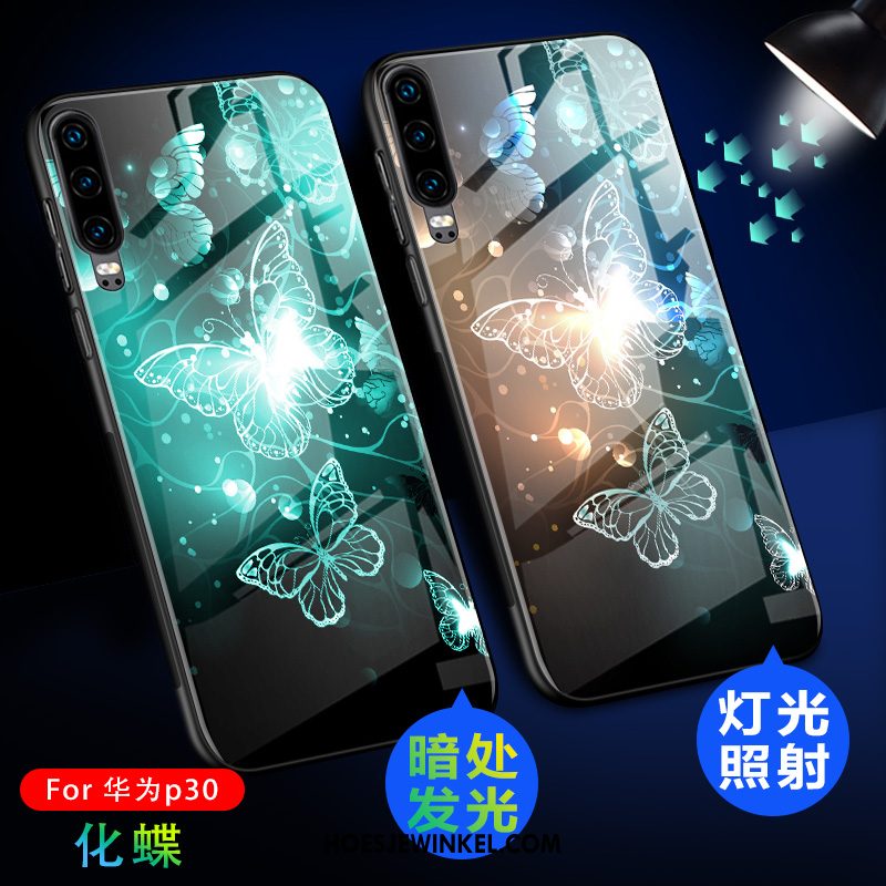 Huawei P30 Hoesje Siliconen Mobiele Telefoon Bescherming, Huawei P30 Hoesje Dun Schrobben