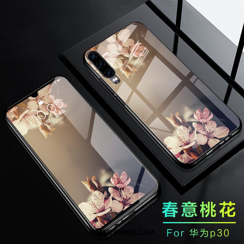 Huawei P30 Hoesje Siliconen Mobiele Telefoon Bescherming, Huawei P30 Hoesje Dun Schrobben