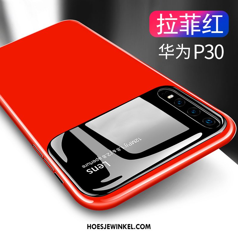 Huawei P30 Hoesje Spiegel Anti-fall Trendy Merk, Huawei P30 Hoesje Hoes All Inclusive