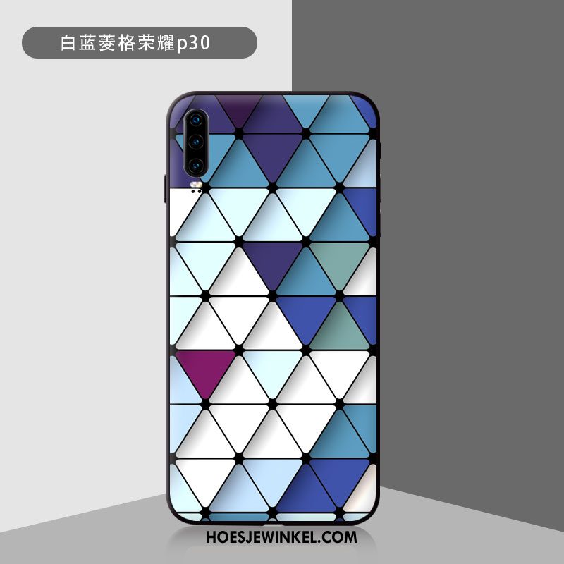 Huawei P30 Hoesje Spiegel Hoes Trendy Merk, Huawei P30 Hoesje Kleur Bescherming