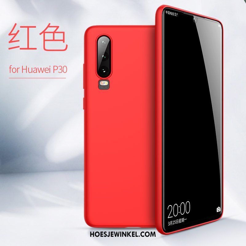 Huawei P30 Hoesje Zacht Dun Siliconen, Huawei P30 Hoesje Zwart All Inclusive