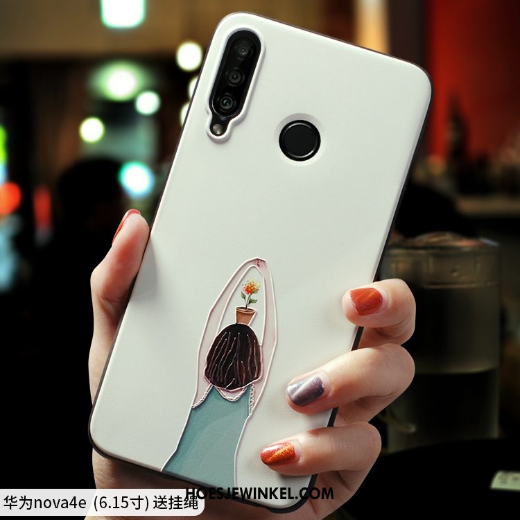 Huawei P30 Lite Hoesje All Inclusive Persoonlijk Zacht, Huawei P30 Lite Hoesje Anti-fall Siliconen