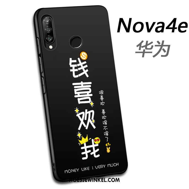Huawei P30 Lite Hoesje All Inclusive Zwart Bescherming, Huawei P30 Lite Hoesje Zacht Mobiele Telefoon