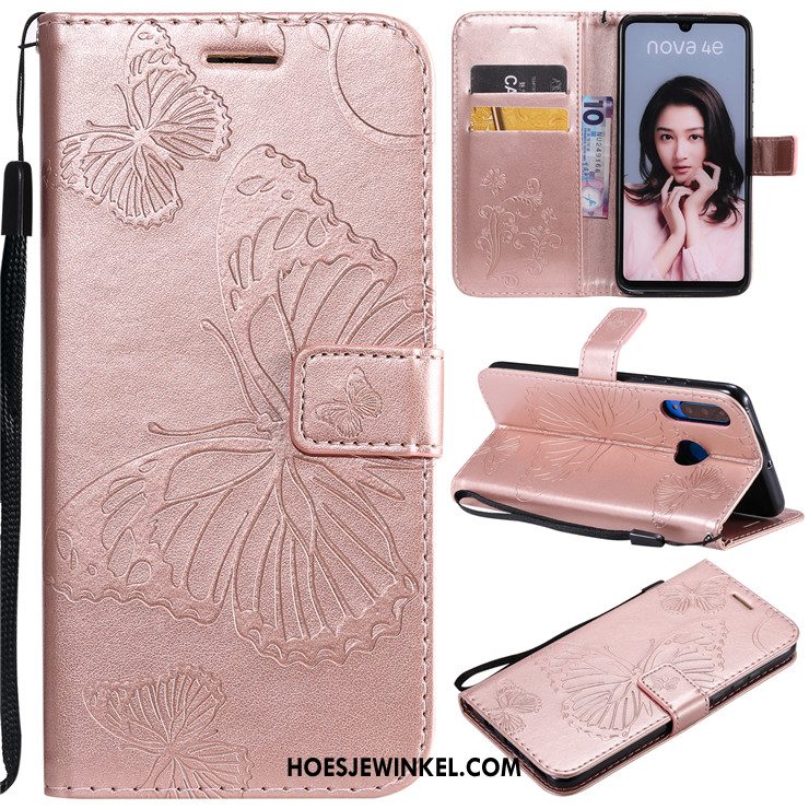 Huawei P30 Lite Hoesje Bescherming All Inclusive Mobiele Telefoon, Huawei P30 Lite Hoesje Siliconen Rose Goud