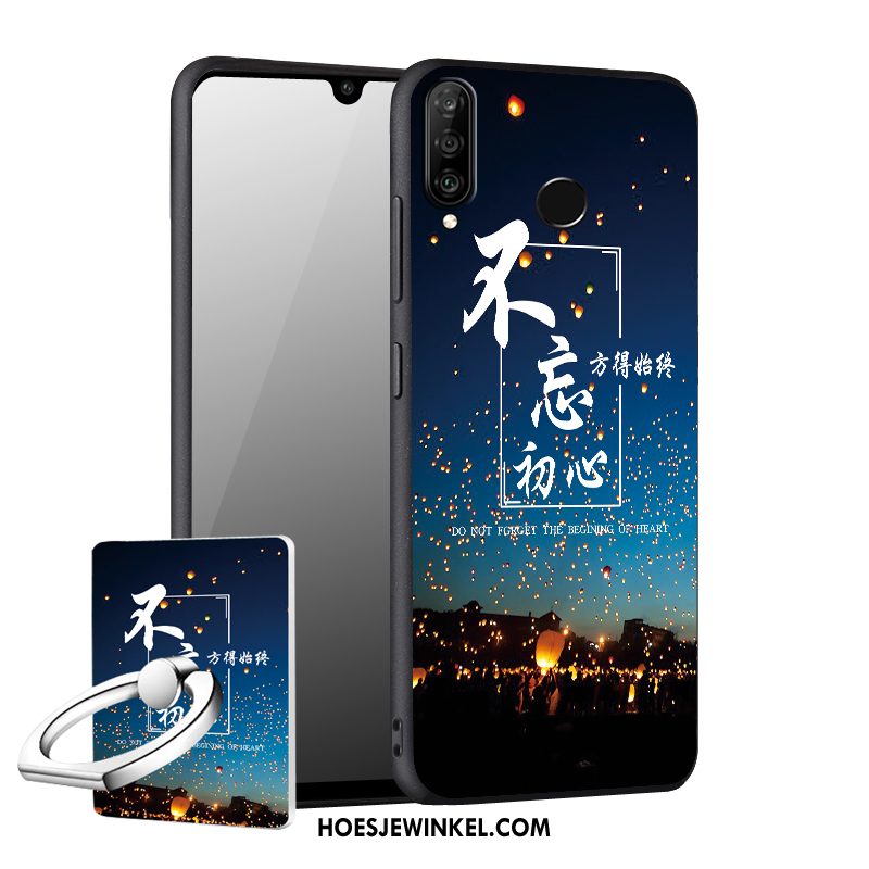 Huawei P30 Lite Hoesje Blauw Zacht Mobiele Telefoon, Huawei P30 Lite Hoesje Anti-fall Schrobben