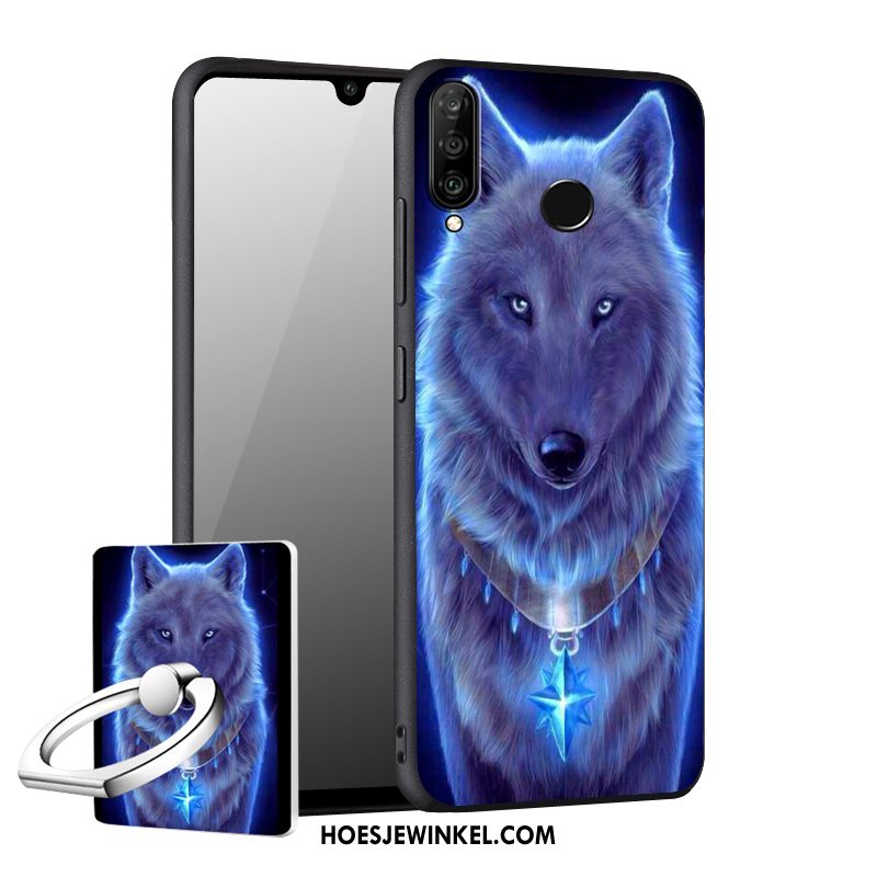 Huawei P30 Lite Hoesje Blauw Zacht Mobiele Telefoon, Huawei P30 Lite Hoesje Anti-fall Schrobben