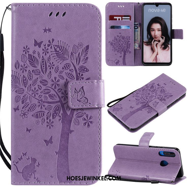 Huawei P30 Lite Hoesje Clamshell Hoes Anti-fall, Huawei P30 Lite Hoesje Groen All Inclusive