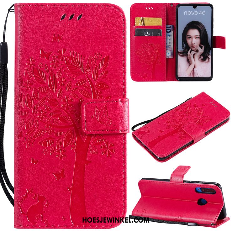 Huawei P30 Lite Hoesje Clamshell Hoes Anti-fall, Huawei P30 Lite Hoesje Groen All Inclusive