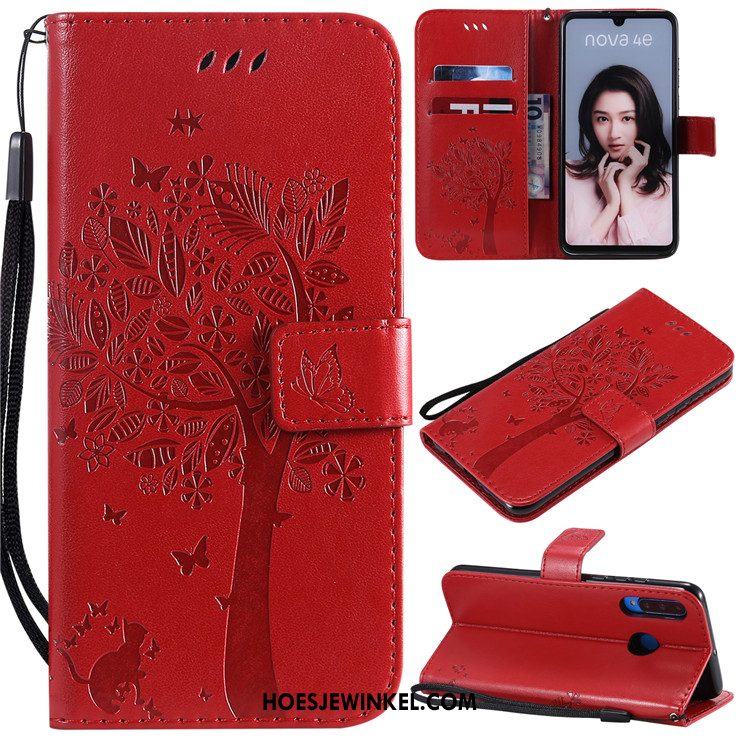 Huawei P30 Lite Hoesje Clamshell Hoes Anti-fall, Huawei P30 Lite Hoesje Groen All Inclusive