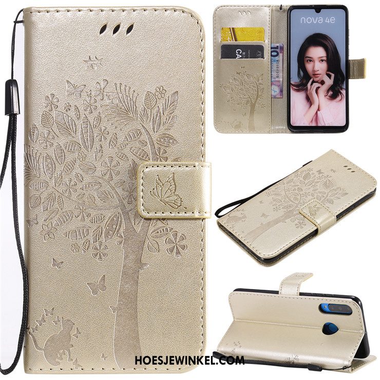 Huawei P30 Lite Hoesje Clamshell Hoes Anti-fall, Huawei P30 Lite Hoesje Groen All Inclusive