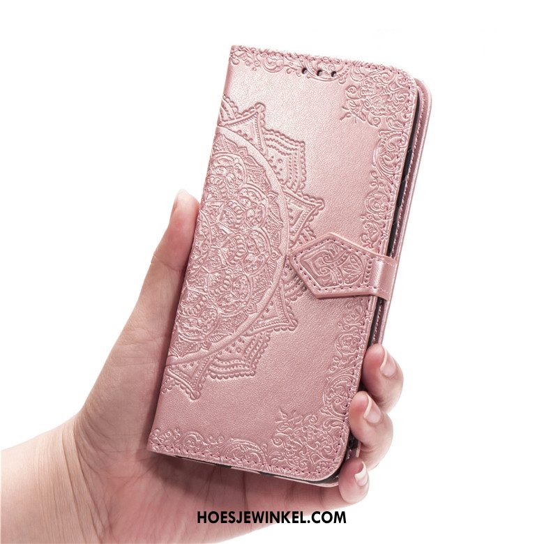 Huawei P30 Lite Hoesje Groen Clamshell Mobiele Telefoon, Huawei P30 Lite Hoesje Leren Etui Bescherming