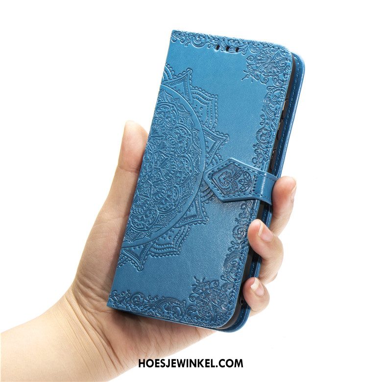 Huawei P30 Lite Hoesje Groen Clamshell Mobiele Telefoon, Huawei P30 Lite Hoesje Leren Etui Bescherming