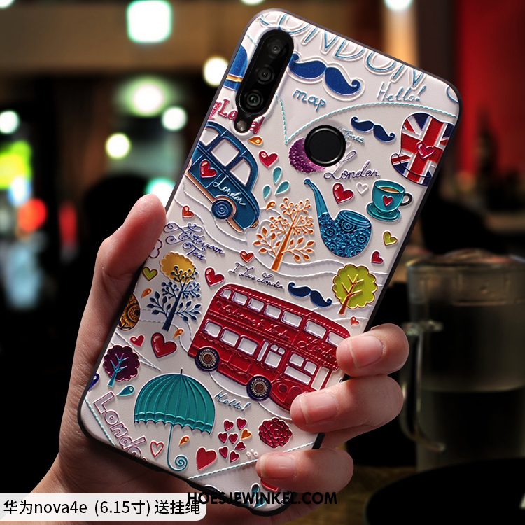 Huawei P30 Lite Hoesje Hanger Scheppend Mobiele Telefoon, Huawei P30 Lite Hoesje Schrobben Dun