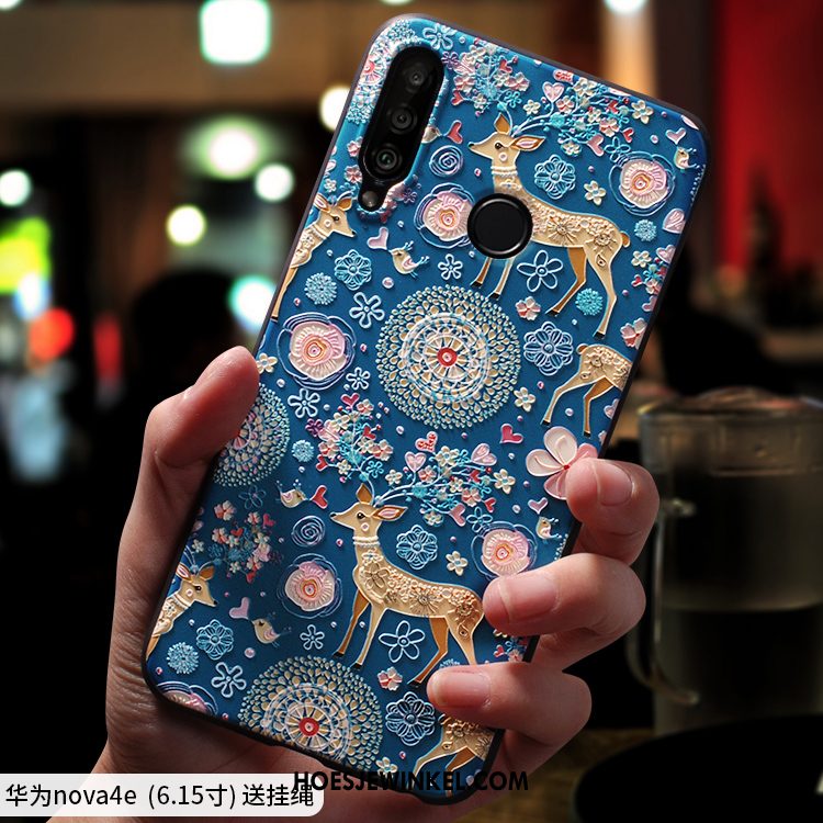 Huawei P30 Lite Hoesje Hanger Scheppend Mobiele Telefoon, Huawei P30 Lite Hoesje Schrobben Dun