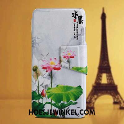 Huawei P30 Lite Hoesje Hoes Blauw Leren Etui, Huawei P30 Lite Hoesje Bescherming Mobiele Telefoon