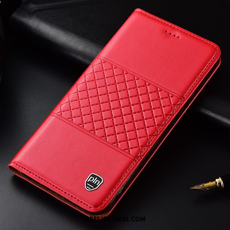 Huawei P30 Lite Hoesje Leren Etui Rood Folio, Huawei P30 Lite Hoesje Hoes All Inclusive