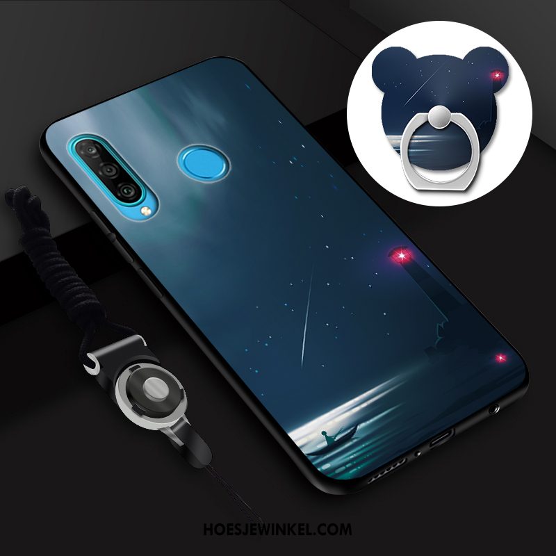 Huawei P30 Lite Hoesje Mobiele Telefoon Eenvoudige Skärmskydd, Huawei P30 Lite Hoesje Anti-fall Lichte En Dun