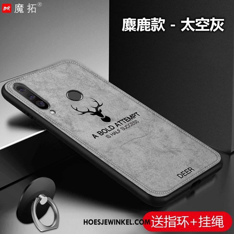 Huawei P30 Lite Hoesje Mobiele Telefoon Patroon Zwart, Huawei P30 Lite Hoesje Doek Bescherming