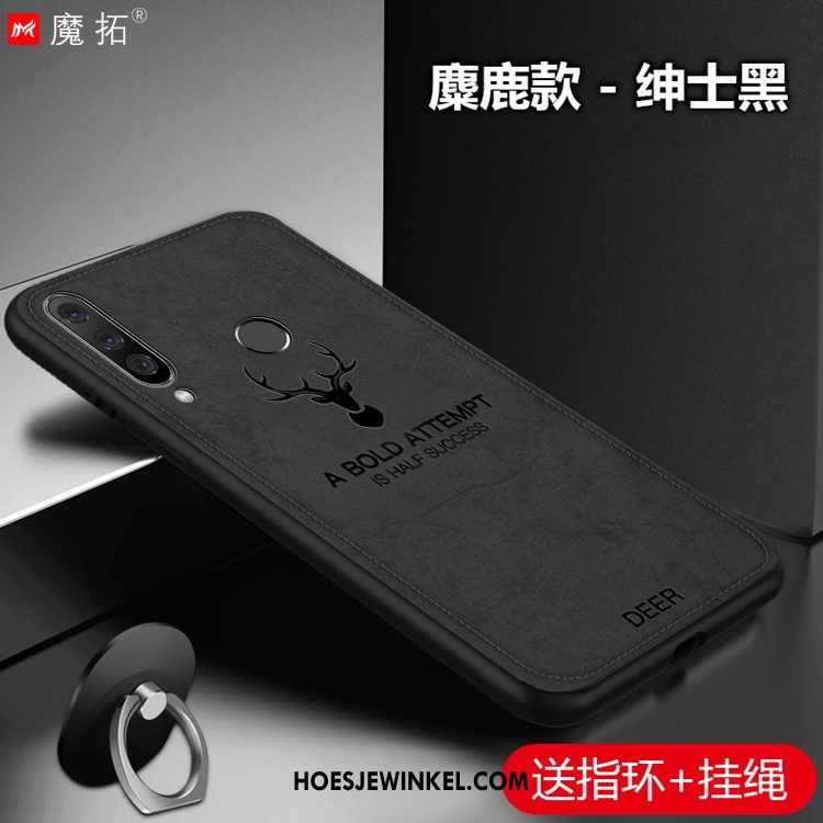Huawei P30 Lite Hoesje Mobiele Telefoon Patroon Zwart, Huawei P30 Lite Hoesje Doek Bescherming