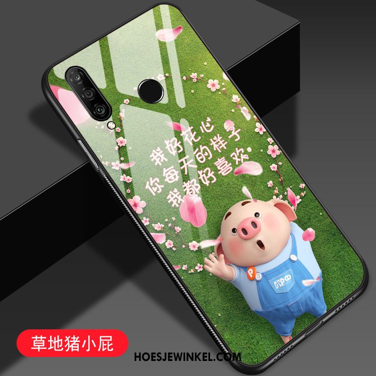 Huawei P30 Lite Hoesje Mooie Blauw Spotprent, Huawei P30 Lite Hoesje Mobiele Telefoon All Inclusive