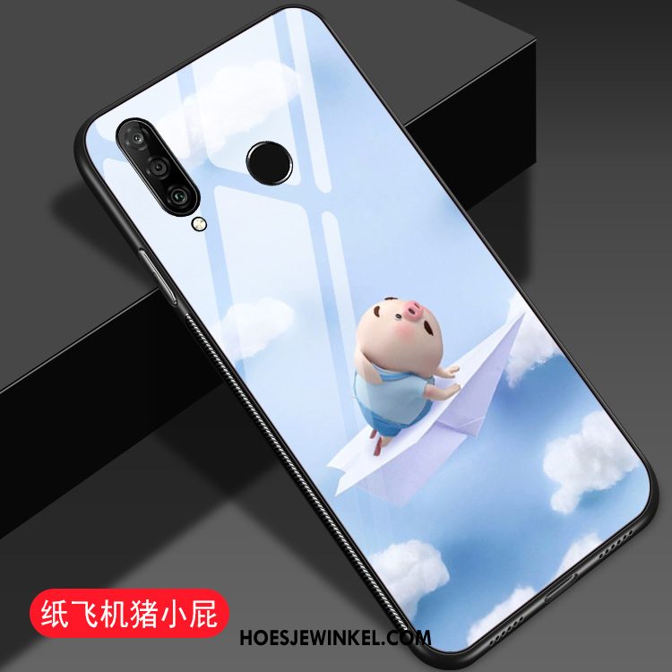 Huawei P30 Lite Hoesje Mooie Blauw Spotprent, Huawei P30 Lite Hoesje Mobiele Telefoon All Inclusive