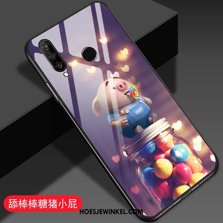 Huawei P30 Lite Hoesje Mooie Blauw Spotprent, Huawei P30 Lite Hoesje Mobiele Telefoon All Inclusive