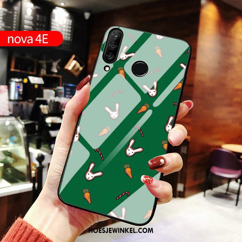 Huawei P30 Lite Hoesje Pas Siliconen Persoonlijk, Huawei P30 Lite Hoesje Groen Mobiele Telefoon