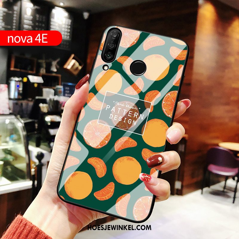 Huawei P30 Lite Hoesje Pas Siliconen Persoonlijk, Huawei P30 Lite Hoesje Groen Mobiele Telefoon