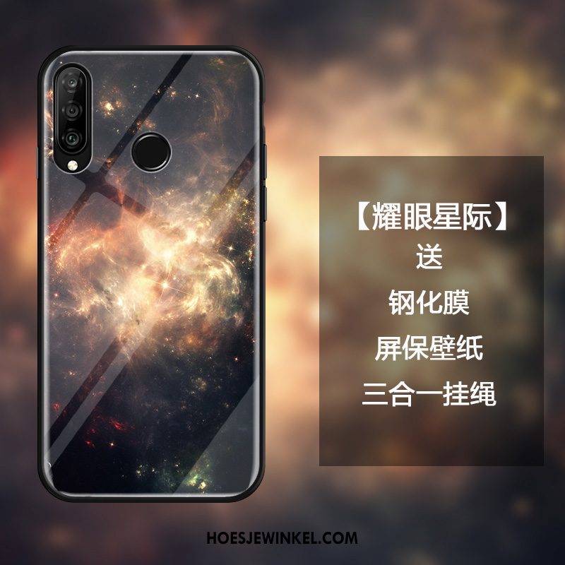 Huawei P30 Lite Hoesje Purper Hoes Anti-fall, Huawei P30 Lite Hoesje Persoonlijk Mobiele Telefoon