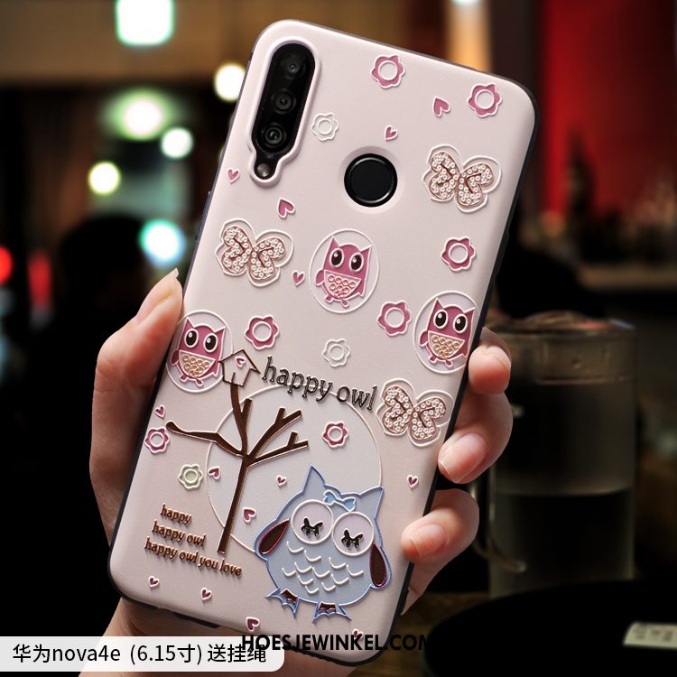 Huawei P30 Lite Hoesje Siliconen Hanger Anti-fall, Huawei P30 Lite Hoesje Net Red Trendy Merk