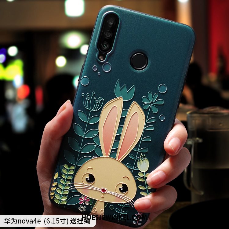 Huawei P30 Lite Hoesje Siliconen Hanger Anti-fall, Huawei P30 Lite Hoesje Net Red Trendy Merk