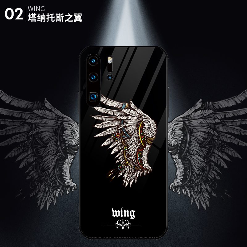 Huawei P30 Pro Hoesje All Inclusive Trendy Merk Vintage, Huawei P30 Pro Hoesje Hoes Anti-fall