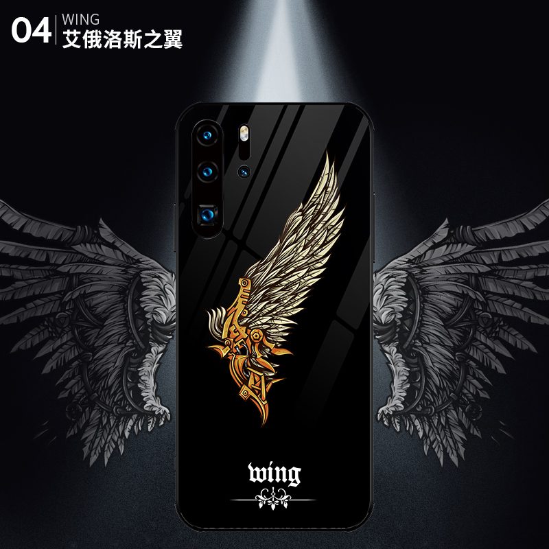 Huawei P30 Pro Hoesje All Inclusive Trendy Merk Vintage, Huawei P30 Pro Hoesje Hoes Anti-fall