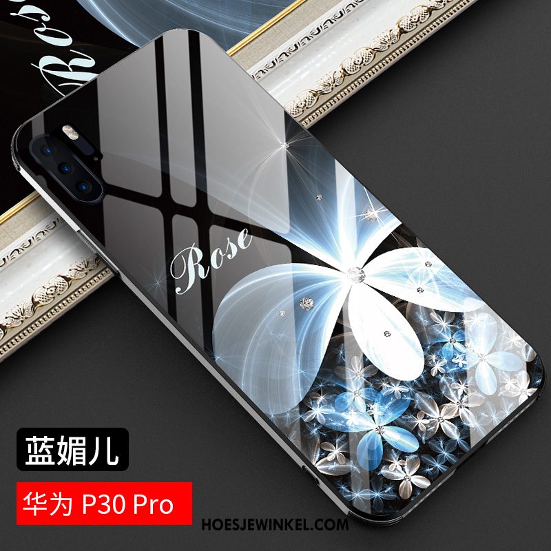 Huawei P30 Pro Hoesje Anti-fall All Inclusive Nieuw, Huawei P30 Pro Hoesje Scheppend Glas