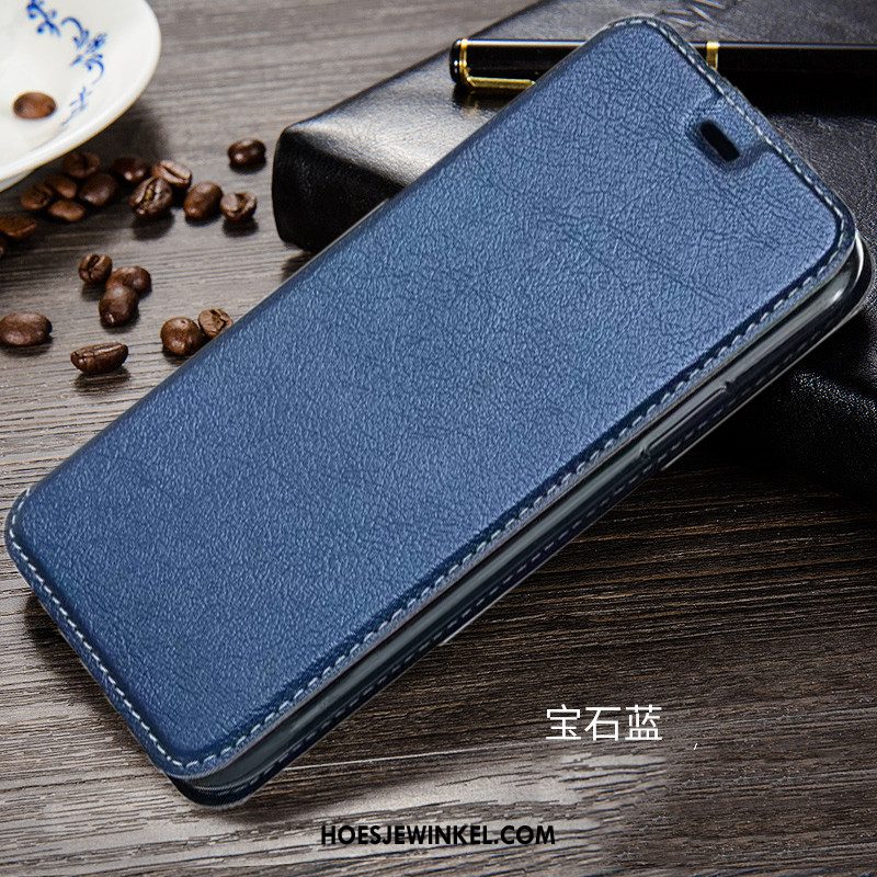 Huawei P30 Pro Hoesje Blauw Folio Mobiele Telefoon, Huawei P30 Pro Hoesje Hoes Bescherming