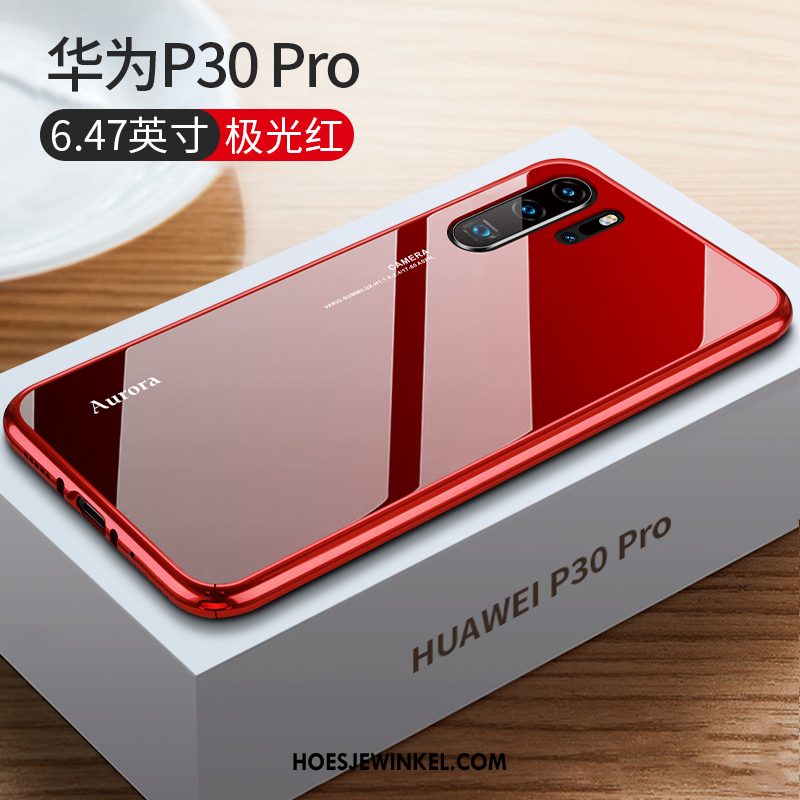 Huawei P30 Pro Hoesje Blauw Luxe Anti-fall, Huawei P30 Pro Hoesje Hoes Bescherming