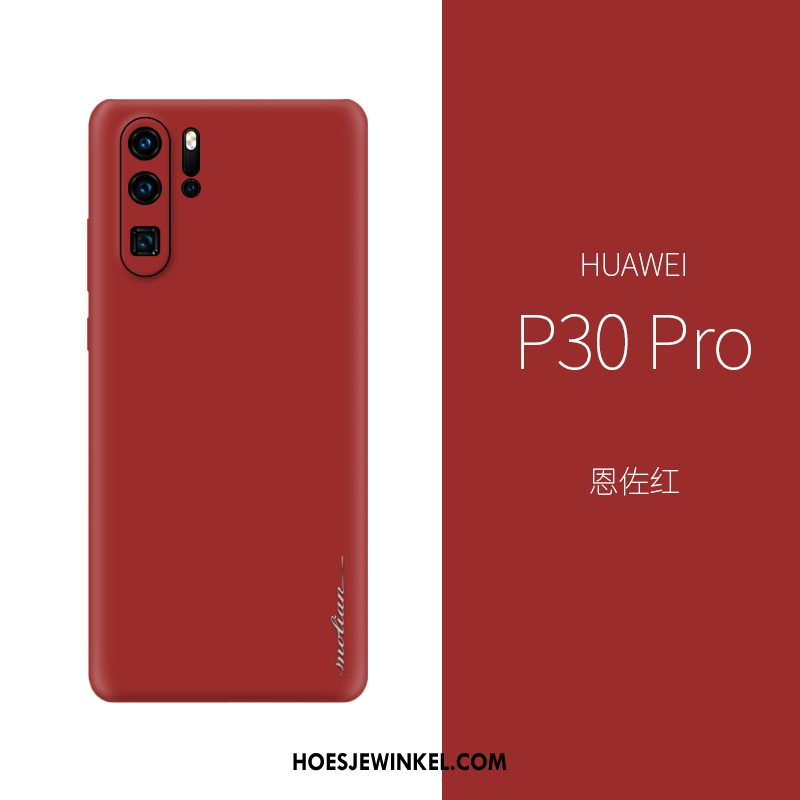 Huawei P30 Pro Hoesje Echt Leer Dun High End, Huawei P30 Pro Hoesje Hoes All Inclusive Braun