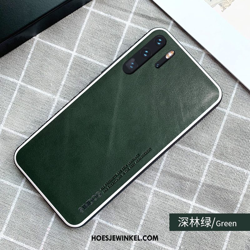 Huawei P30 Pro Hoesje High End Ademend Leer, Huawei P30 Pro Hoesje Eenvoudige Dun