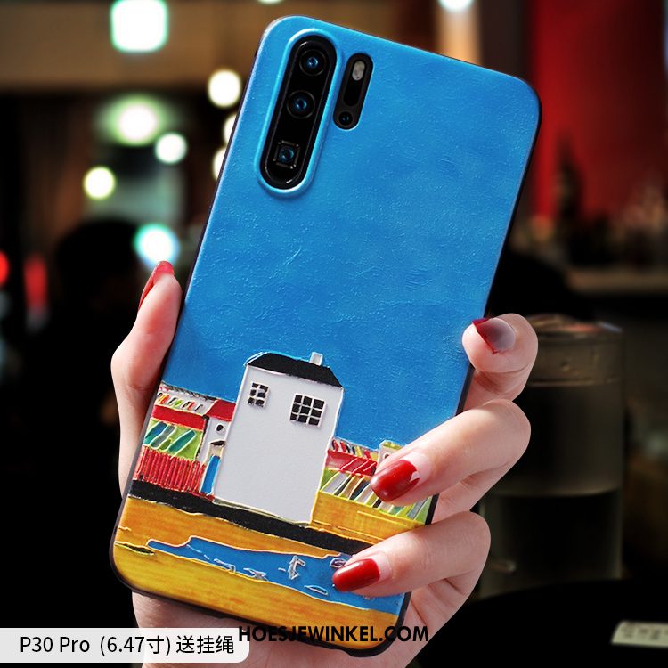 Huawei P30 Pro Hoesje High End Mode Trend, Huawei P30 Pro Hoesje Dun Kleur