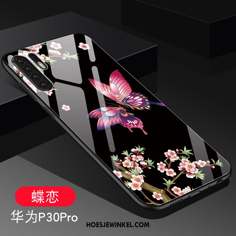 Huawei P30 Pro Hoesje Hoes Net Red Scheppend, Huawei P30 Pro Hoesje Lovers Siliconen