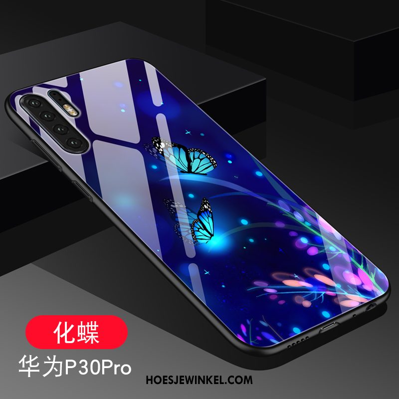 Huawei P30 Pro Hoesje Hoes Net Red Scheppend, Huawei P30 Pro Hoesje Lovers Siliconen