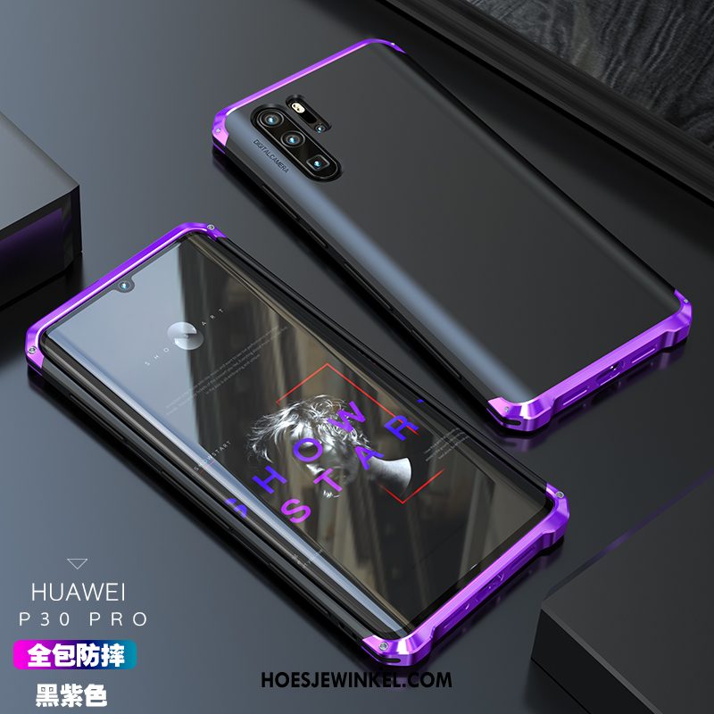 Huawei P30 Pro Hoesje Metaal Nieuw Hoes, Huawei P30 Pro Hoesje Mobiele Telefoon Bescherming