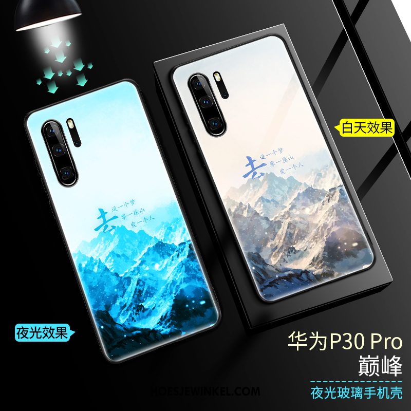 Huawei P30 Pro Hoesje Mobiele Telefoon Bescherming Glas, Huawei P30 Pro Hoesje Dun Trendy Merk