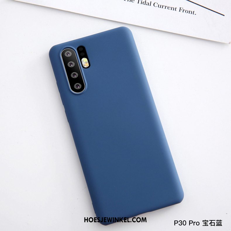 Huawei P30 Pro Hoesje Mobiele Telefoon Leren Etui Rood, Huawei P30 Pro Hoesje All Inclusive Zacht